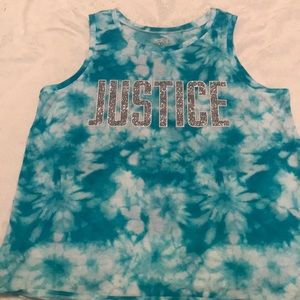 Tie dye justice tank